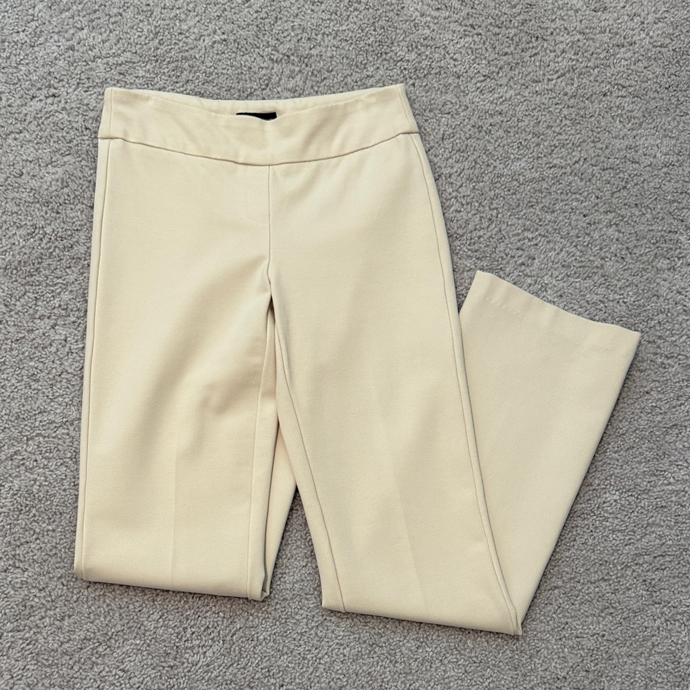 Jones New York Cream Straight Leg Pants